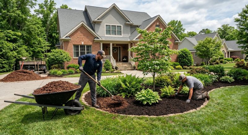 Brown Mulch Installation in Honolulu, HI