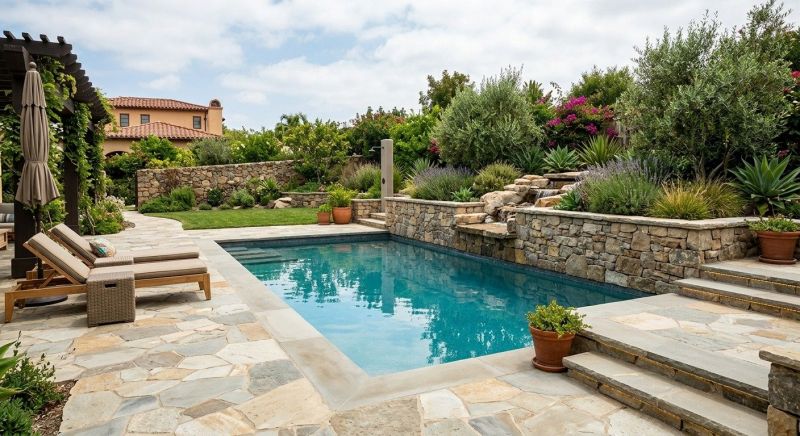 Poolside Hardscaping in Norwalk, CT